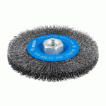 فرشة سلك مسطحة ناعمة مفروشة حديد 4.5 بوصة PRO M 14 Wire Wheel St. 115mm Crimped for Metal ماركة بوش BOSCH