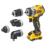 شنيور ديوالت متعدد الرؤوس بطارية  12 فولت بطارية 3 امبير موديل DEWALT DCD703L2T-GB
