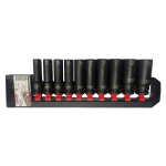 طقم لقم كراون تصادمية طويلة 1/2بوصه كروم موليبدينوم  10 قطع 10-24 مم موديلCROWN CPHSW-IXB10