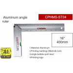 ⁦زاوية علام كراون مدرجة ألومنيوم مقاس 16 بوصة موديل CROWN CPHMS-ST04⁩ - الصورة ⁦2⁩